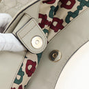 GUCCI GG Canvas Guccissima Sukey Hand Bag Leather Beige Gold 211943 Auth 192998V-16