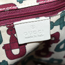 GUCCI GG Canvas Guccissima Sukey Hand Bag Leather Beige Gold 211943 Auth 192998V-17