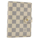 LOUIS VUITTON Damier Azur Agenda PM Day Planner Cover R20706 LV Auth 193001V-1