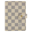 LOUIS VUITTON Damier Azur Agenda PM Day Planner Cover R20706 LV Auth 193001V-2