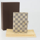 LOUIS VUITTON Damier Azur Agenda PM Day Planner Cover R20706 LV Auth 193001V-24