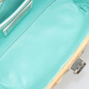 TIFFANY&Co. Chain Shoulder Bag Rattan Beige Silver Auth 193002V-11