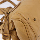 Chloe Paddington Hand Bag Leather Beige Gold Silver Auth 193003V-12
