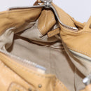 Chloe Paddington Hand Bag Leather Beige Gold Silver Auth 193003V-19