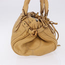 Chloe Paddington Hand Bag Leather Beige Gold Silver Auth 193003V-5