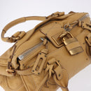 Chloe Paddington Hand Bag Leather Beige Gold Silver Auth 193003V-6