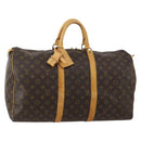 LOUIS VUITTON Monogram Keepall 50 Boston Bag M41426 LV Auth 193006-1
