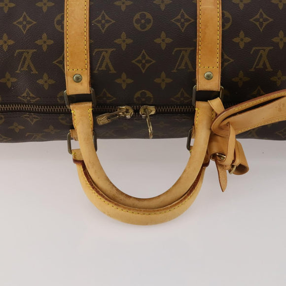LOUIS VUITTON Monogram Keepall 50 Boston Bag M41426 LV Auth 193006