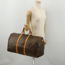 LOUIS VUITTON Monogram Keepall 50 Boston Bag M41426 LV Auth 193007A-23