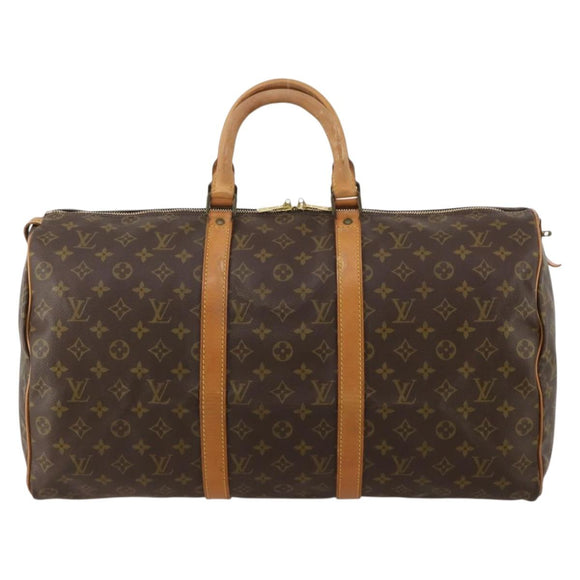 LOUIS VUITTON Monogram Keepall 50 Boston Bag M41426 LV Auth 193007A