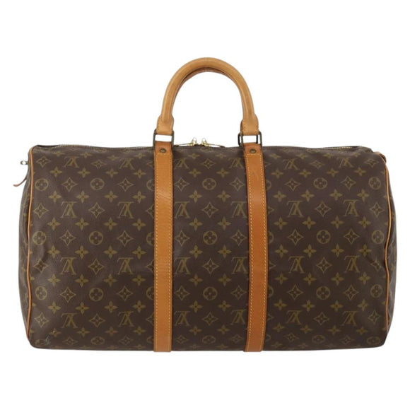 LOUIS VUITTON Monogram Keepall 50 Boston Bag M41426 LV Auth 193007A