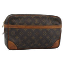 LOUIS VUITTON Monogram Compiegne 28 Clutch Bag M51845 LV Auth 193008-1