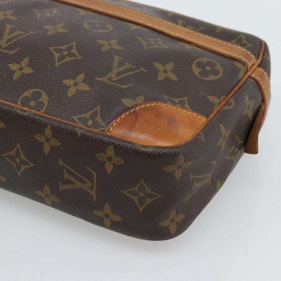 LOUIS VUITTON Monogram Compiegne 28 Clutch Bag M51845 LV Auth 193008