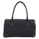 GUCCI Horsebit GG Canvas Hand Bag Black Silver 114913 Auth 193014V-3