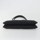 GUCCI Horsebit GG Canvas Hand Bag Black Silver 114913 Auth 193014V-9
