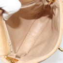 CHANEL Matelasse Chain Shoulder Bag Lamb Skin Beige Gold CC Auth 193017-17