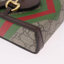 GUCCI GG Supreme Shoulder Bag PVC Beige Gold 625615 Auth 193018V-9