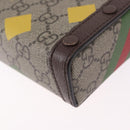 GUCCI GG Supreme Shoulder Bag PVC Beige Gold 625615 Auth 193018V-16
