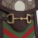 GUCCI GG Supreme Shoulder Bag PVC Beige Gold 625615 Auth 193018V-17