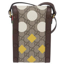 GUCCI GG Supreme Shoulder Bag PVC Beige Gold 625615 Auth 193018V-2