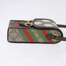 GUCCI GG Supreme Shoulder Bag PVC Beige Gold 625615 Auth 193018V-3