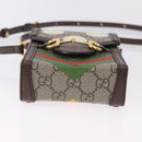GUCCI GG Supreme Shoulder Bag PVC Beige Gold 625615 Auth 193018V-5