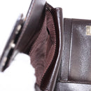 FENDI Zucca Canvas Mamma Baguette Wallet Black Brown Auth 193019V-15
