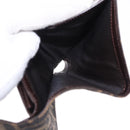 FENDI Zucca Canvas Mamma Baguette Wallet Black Brown Auth 193019V-16
