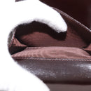 FENDI Zucca Canvas Mamma Baguette Wallet Black Brown Auth 193019V-19