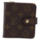 LOUIS VUITTON Monogram Compact Zip Wallet M61667 LV Auth 193020A-13