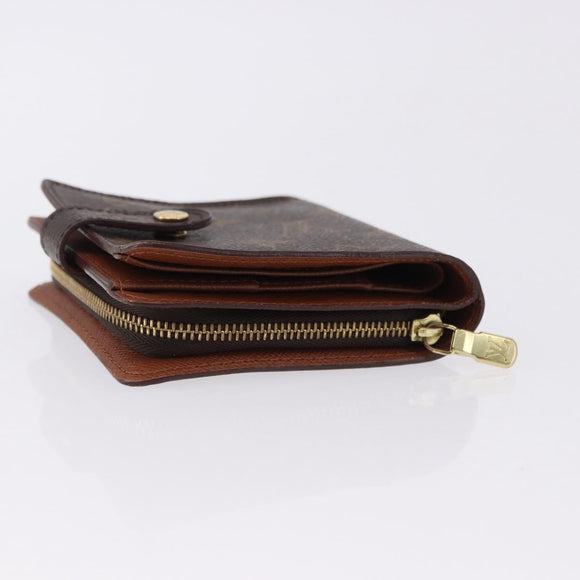 LOUIS VUITTON Monogram Compact Zip Wallet M61667 LV Auth 193020A