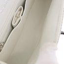 CHANEL Matelasse Chain Shoulder Bag Canvas Light Blue Silver CC Auth 193022SAM-9