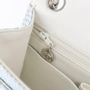 CHANEL Matelasse Chain Shoulder Bag Canvas Light Blue Silver CC Auth 193022SAM-26