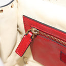 VALENTINO Rock Studs Chain Shoulder Bag Leather 2way Ivory Gold Auth 193023V-23
