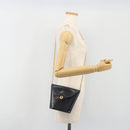 TIFFANY&Co. Chain Shoulder Bag Leather Navy Gold Auth 193026A-23