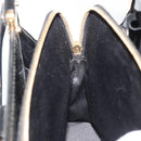 SAINT LAURENT Hand Bag Patent Leather Black Gold Auth 193027A-23
