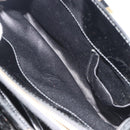 SAINT LAURENT Hand Bag Patent Leather Black Gold Auth 193027A-27