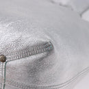 TIFFANY&Co. Hand Bag Leather Silver Auth 193028A-16