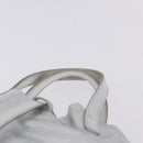 TIFFANY&Co. Hand Bag Leather Silver Auth 193028A-8
