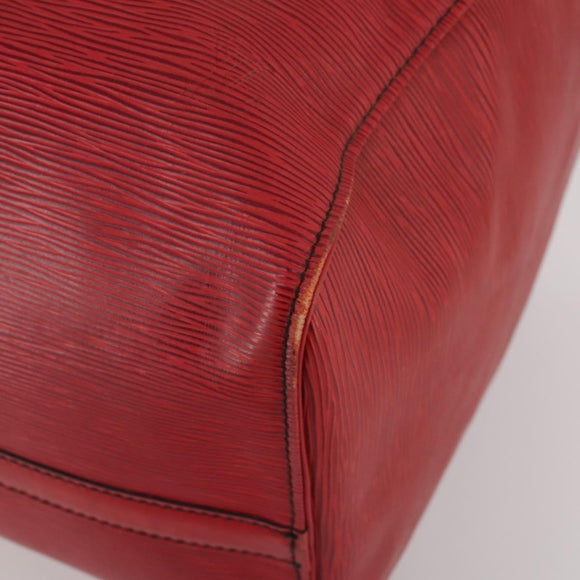 LOUIS VUITTON Epi Keepall 50 Boston Bag Red M42967 LV Auth 193031A