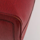 LOUIS VUITTON Epi Keepall 50 Boston Bag Red M42967 LV Auth 193031A-11