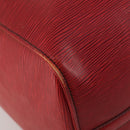 LOUIS VUITTON Epi Keepall 50 Boston Bag Red M42967 LV Auth 193031A-13
