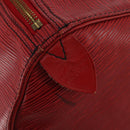 LOUIS VUITTON Epi Keepall 50 Boston Bag Red M42967 LV Auth 193031A-15