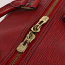 LOUIS VUITTON Epi Keepall 50 Boston Bag Red M42967 LV Auth 193031A-16