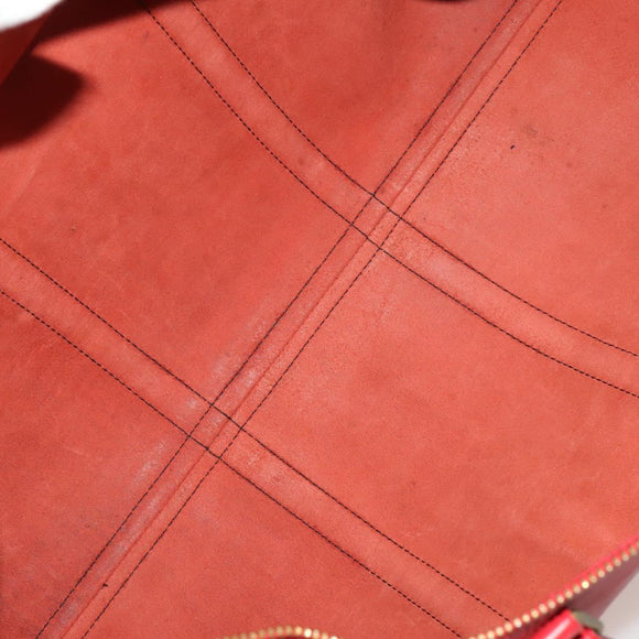 LOUIS VUITTON Epi Keepall 50 Boston Bag Red M42967 LV Auth 193031A