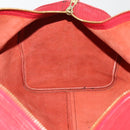 LOUIS VUITTON Epi Keepall 50 Boston Bag Red M42967 LV Auth 193031A-18