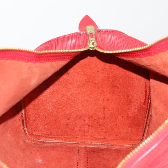 LOUIS VUITTON Epi Keepall 50 Boston Bag Red M42967 LV Auth 193031A