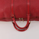 LOUIS VUITTON Epi Keepall 50 Boston Bag Red M42967 LV Auth 193031A-7