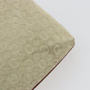 CELINE C Macadam Canvas Hand Bag Suede Gray Silver Auth 193033A-10