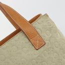 CELINE C Macadam Canvas Hand Bag Suede Gray Silver Auth 193033A-17